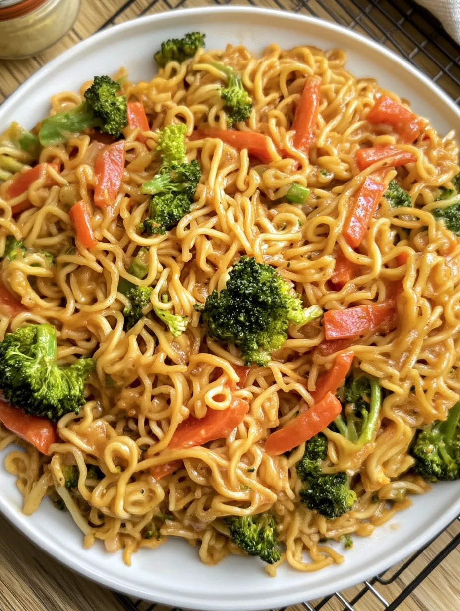 Mie Noodles with Peanut Sauce and Vegetables – Quick, Delicious and Healthy