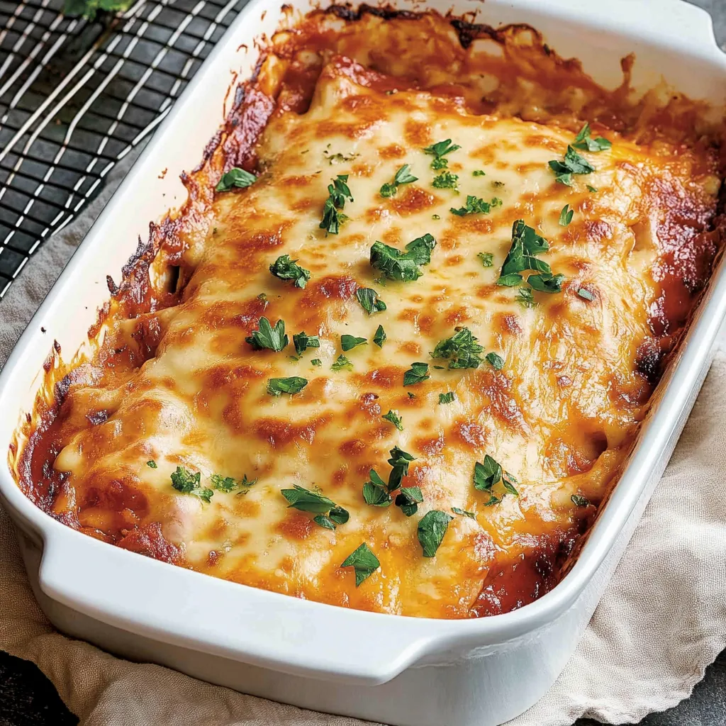 Ham and Ground Meat Rolls in Tomato Sauce