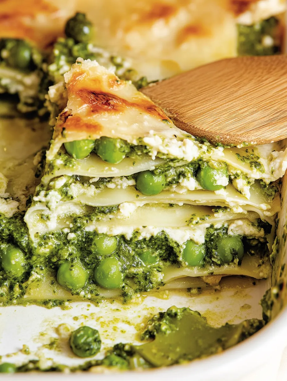 Vegan Green Lasagna with Peas and Tofu Béchamel – Light and Delicious
