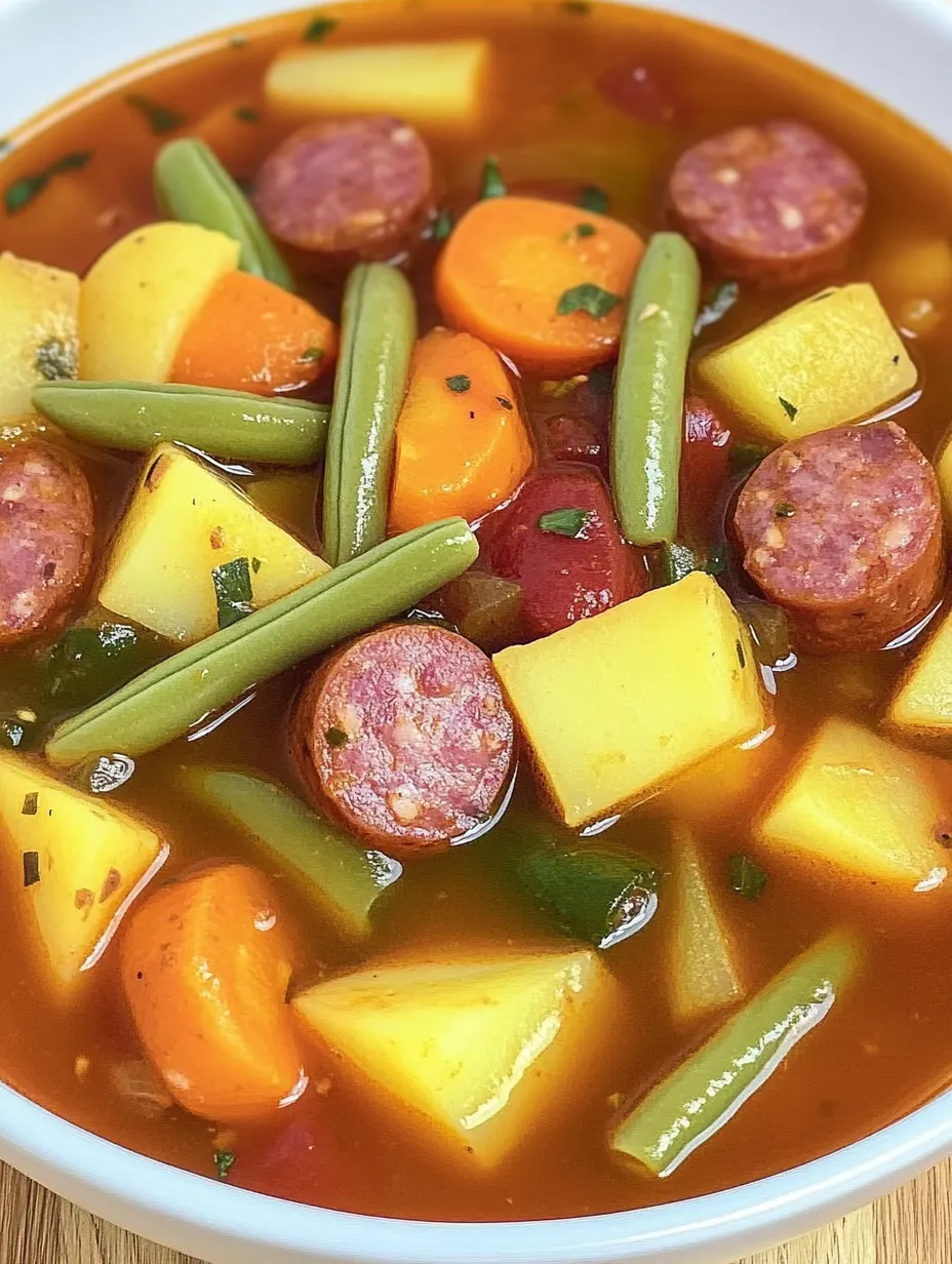 Cabanossi Stew with Potatoes, Carrots and Beans – Hearty and Filling
