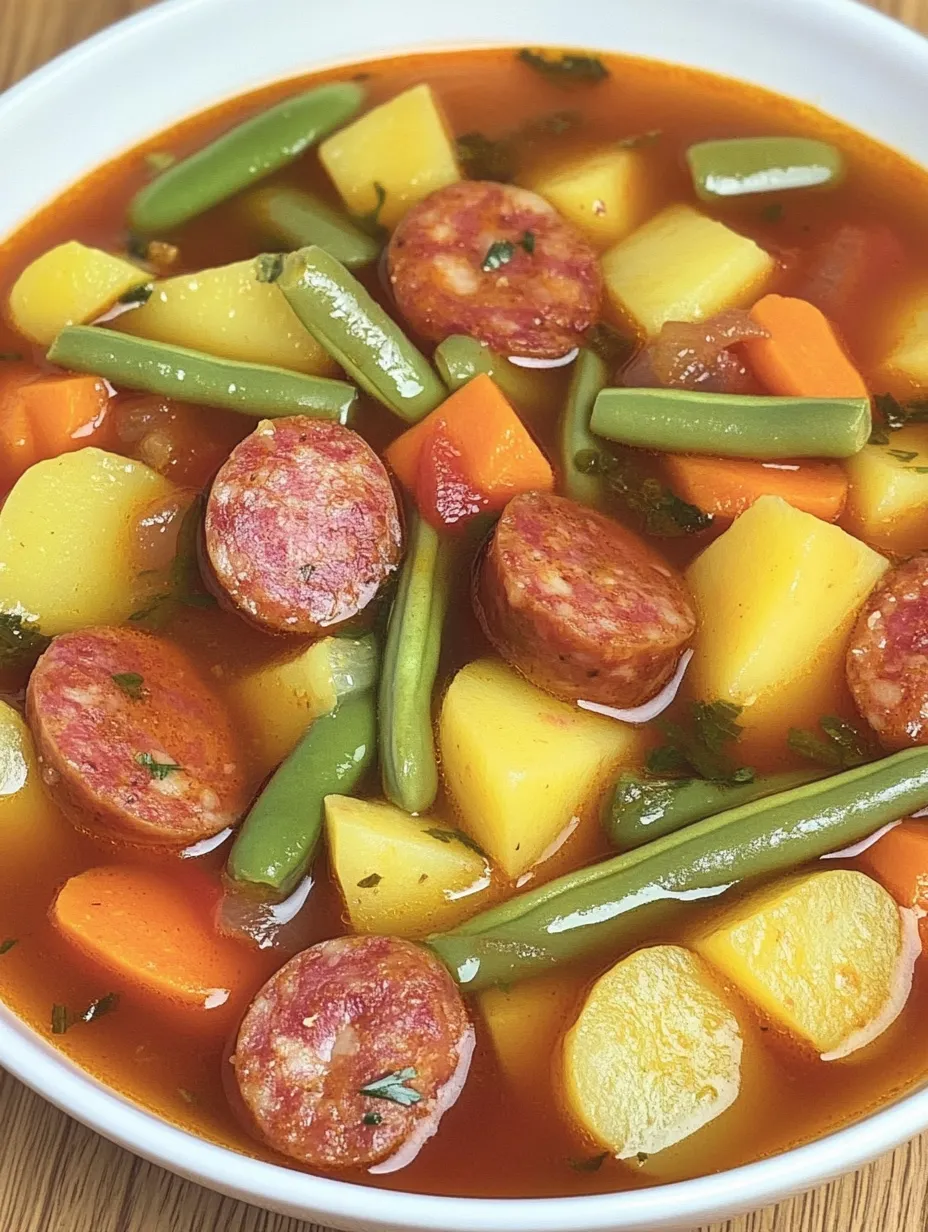 Cabanossi Stew with Potatoes, Carrots and Beans – Simple and Hearty