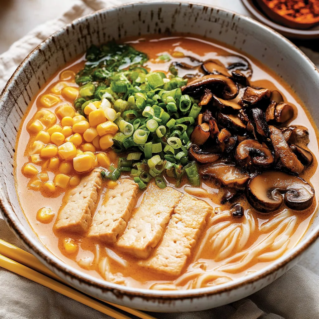 Vegan Tantanmen - Creamy and Spicy Ramen