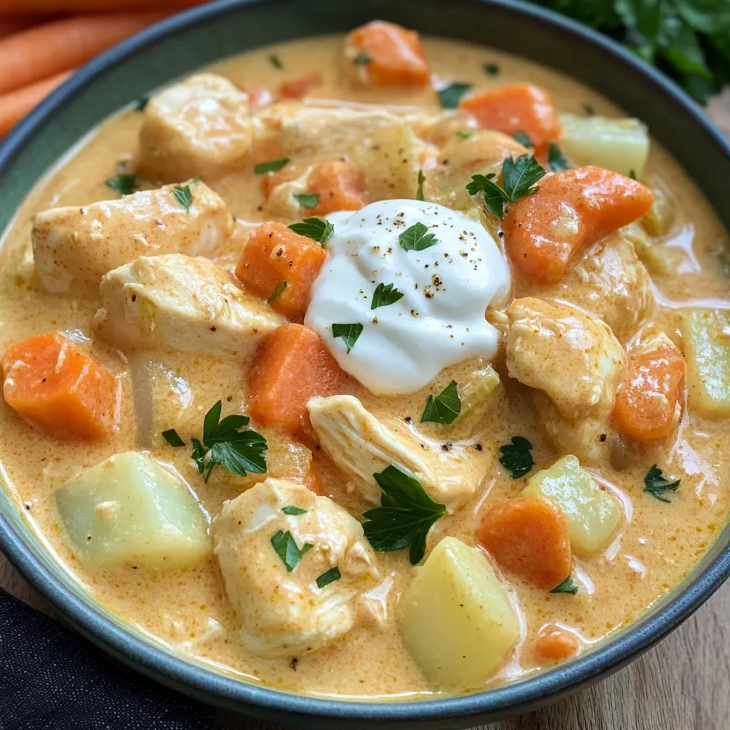 Kohlrabi-Carrot-Chicken Pan