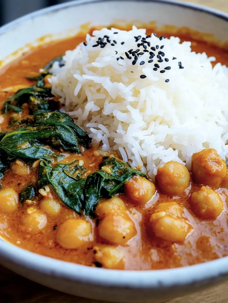 Chickpea Curry with Spinach – Healthy and Aromatic