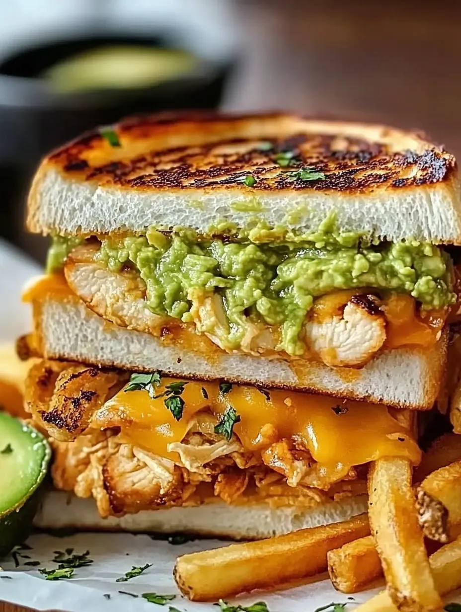 Grilled Chicken & Avocado Melt Sandwich