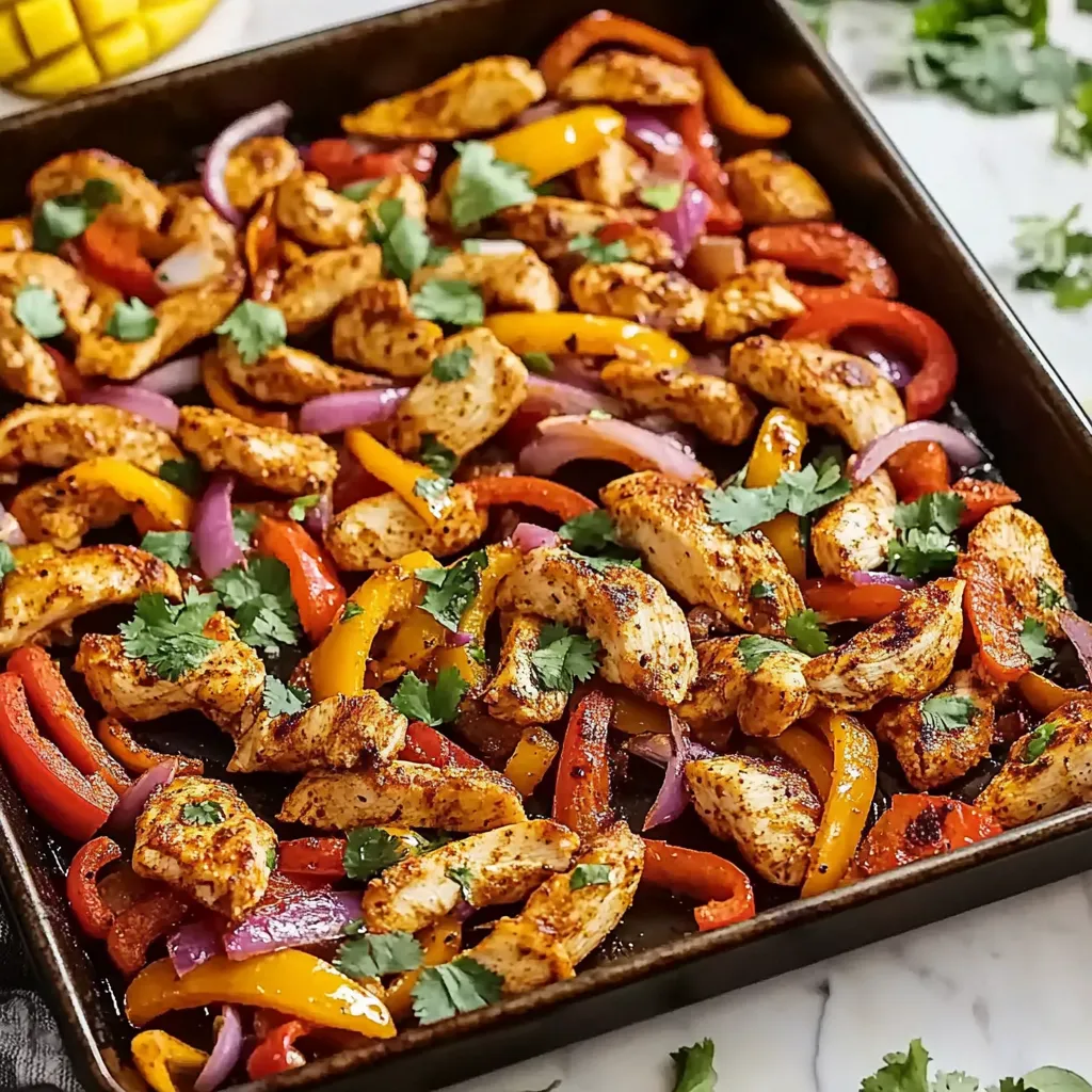 Easy Sheet Pan Chicken Fajitas (Ready in 30 Minutes!)