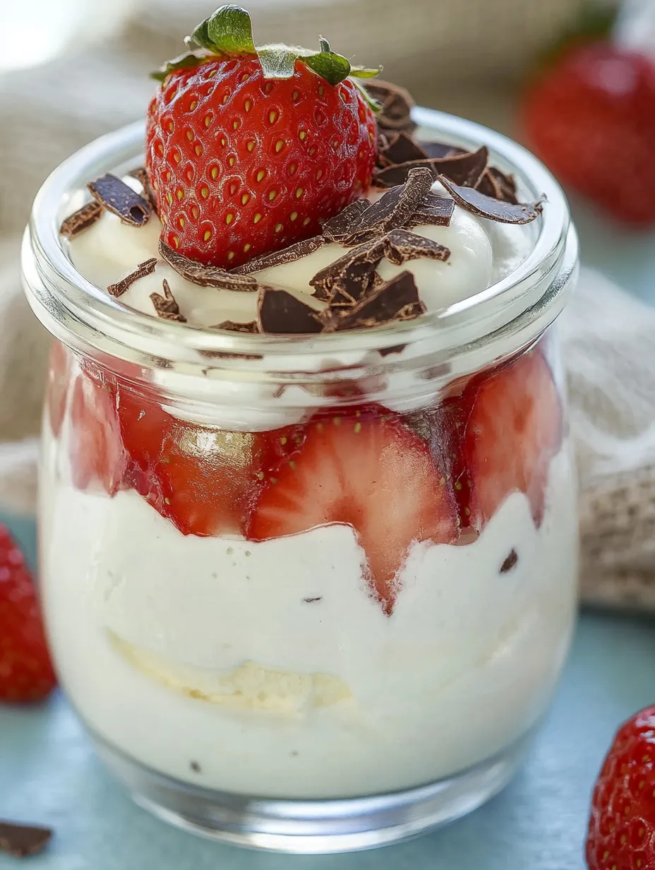 Quark Dessert with Strawberries – Fruity and Creamy in a Jar