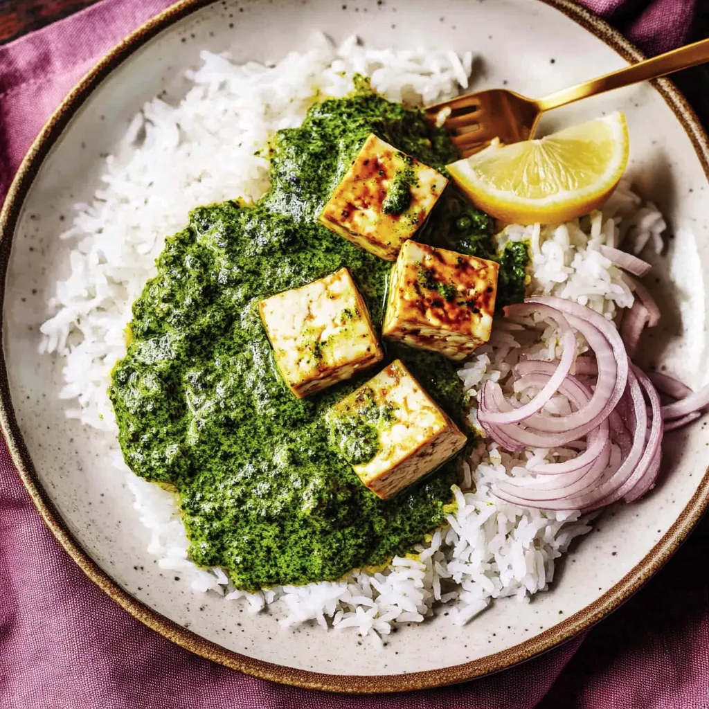 Kale Saag with Coconut Milk and Tofu