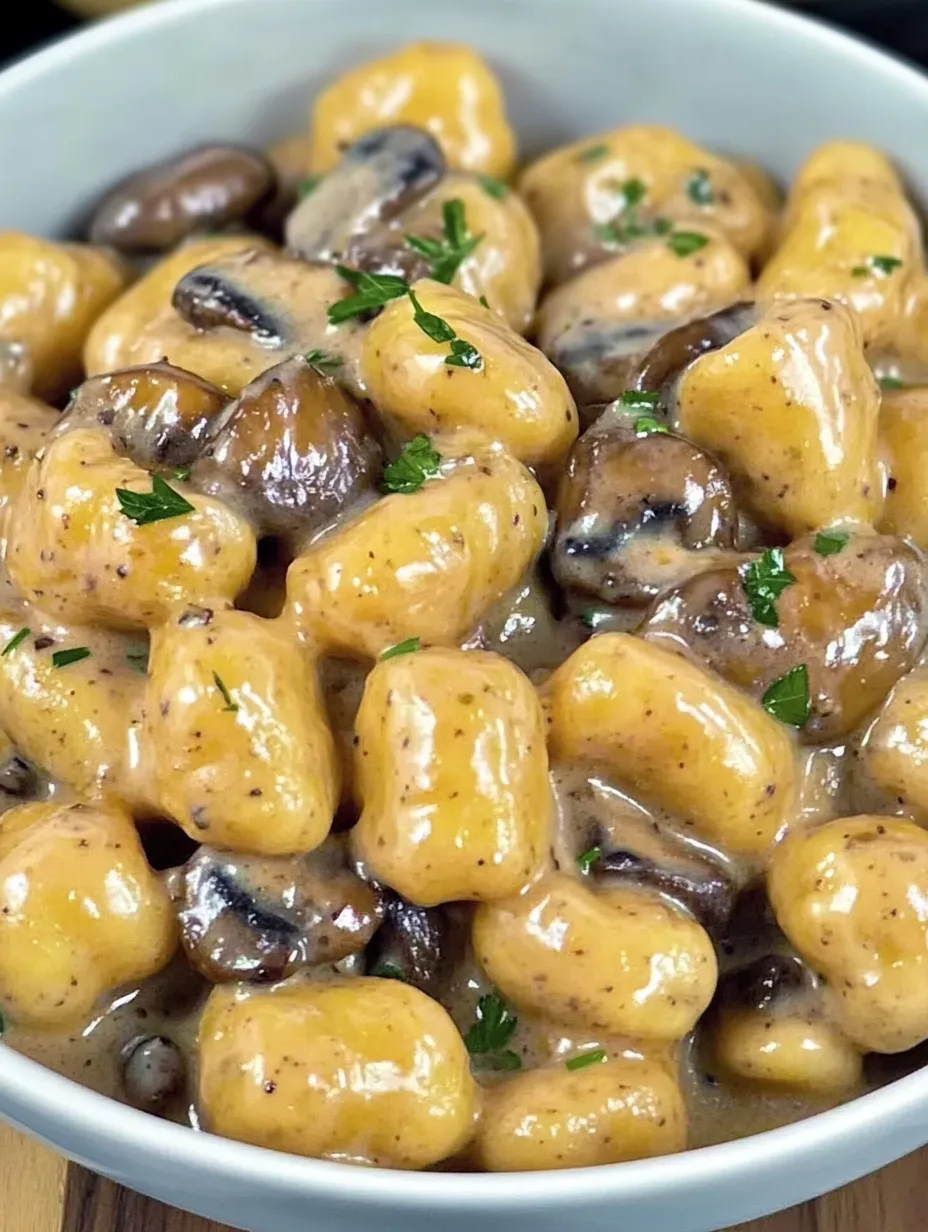 Creamy Gnocchi with Mushrooms and Bacon – Savory and Delicious