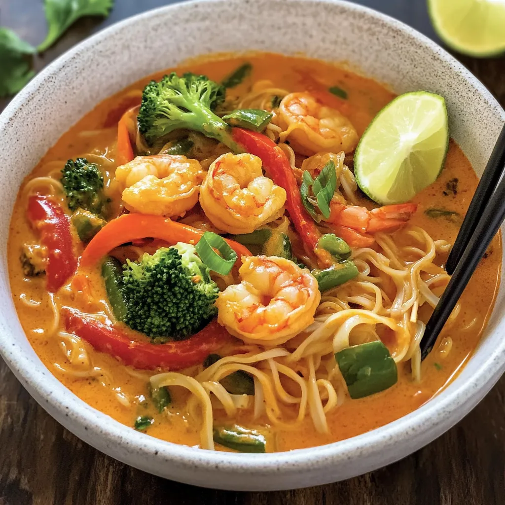 Quick Ramen with Shrimp