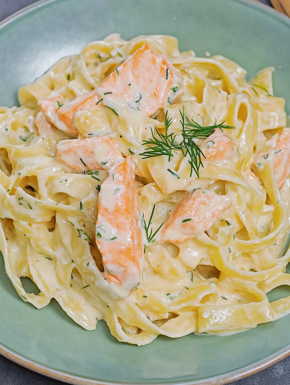 Pasta with Salmon and Cream Sauce – Creamy and Delicious
