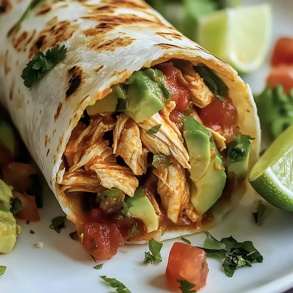 Quick & Easy Chicken Avocado Wrap