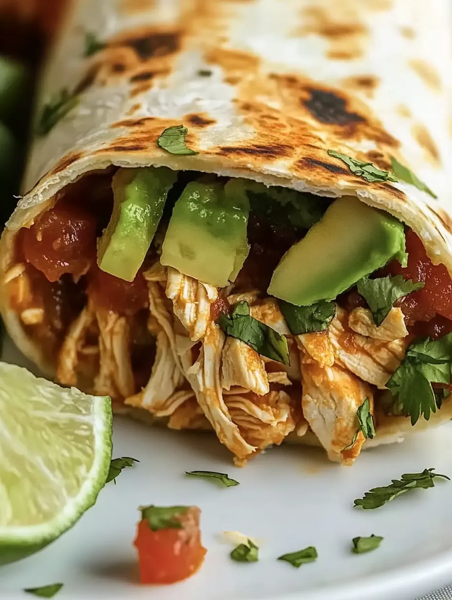 Simple & Healthy Chicken Avocado Wrap