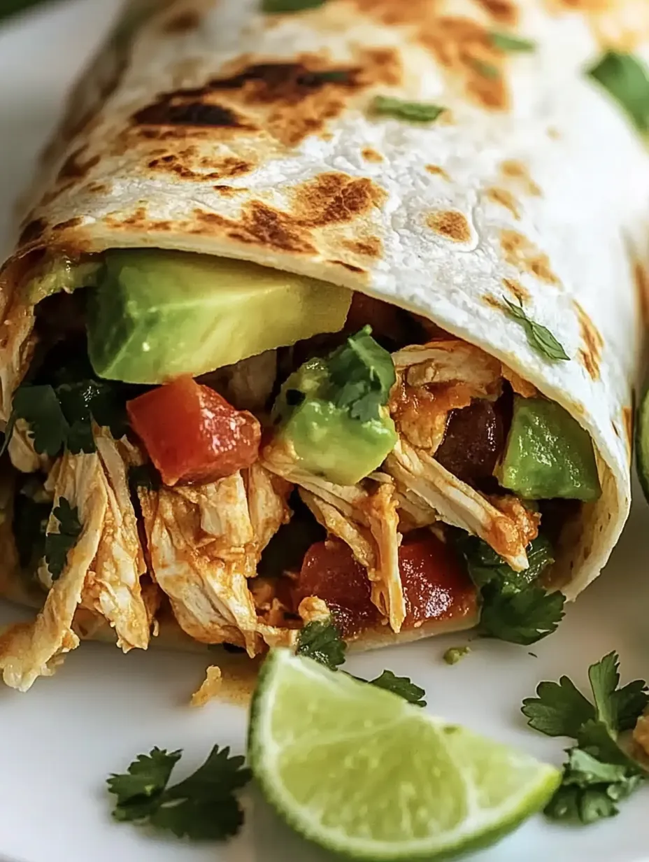 Quick & Easy Chicken Avocado Wrap