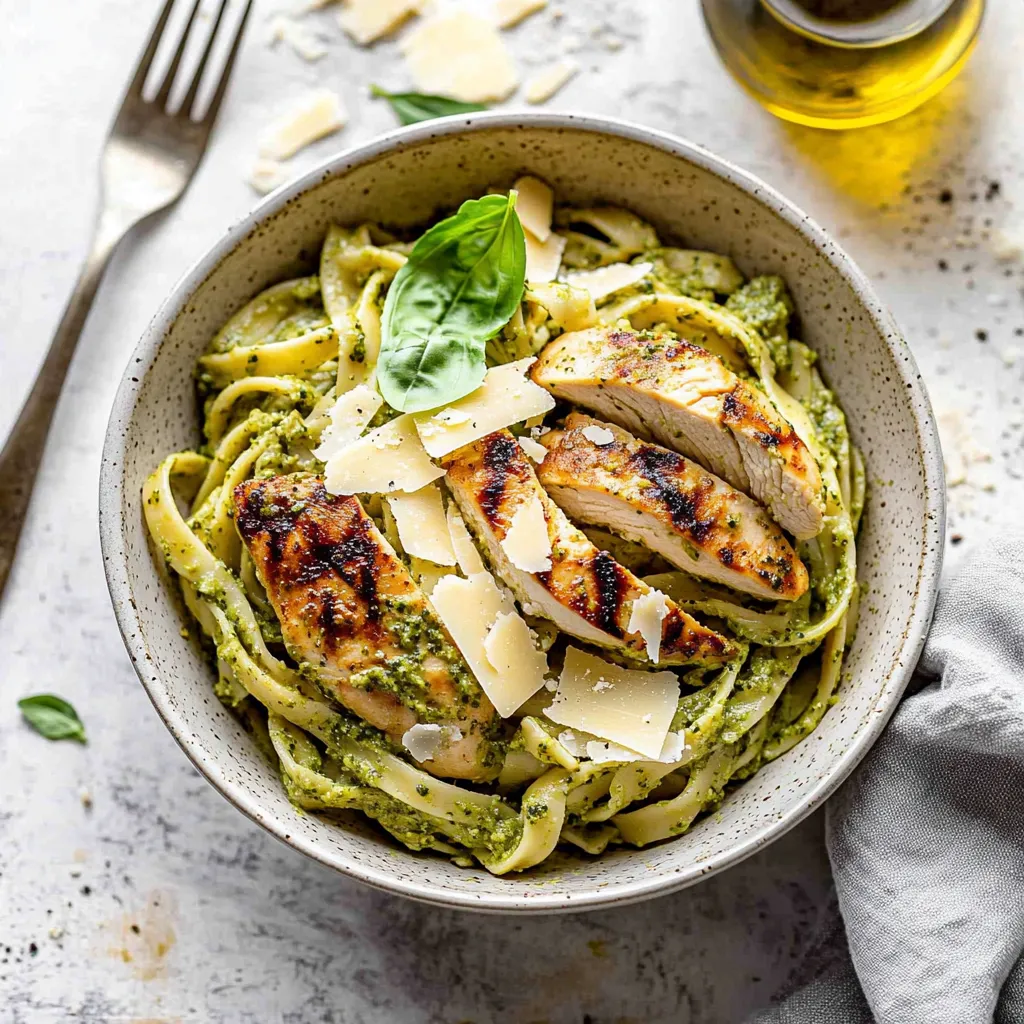 Easy 30 Minute Chicken Pesto Pasta