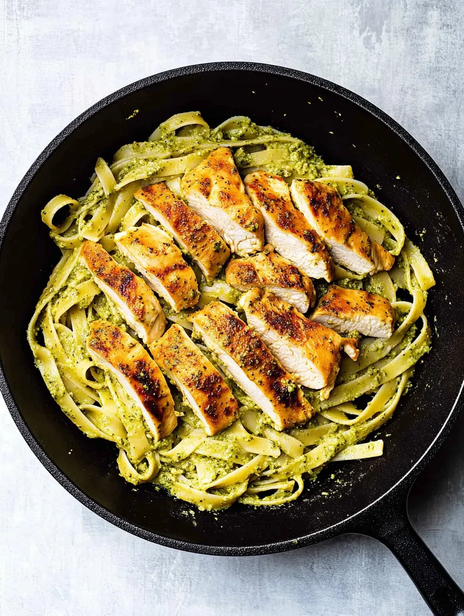 30-Minute Creamy Chicken Pesto Pasta