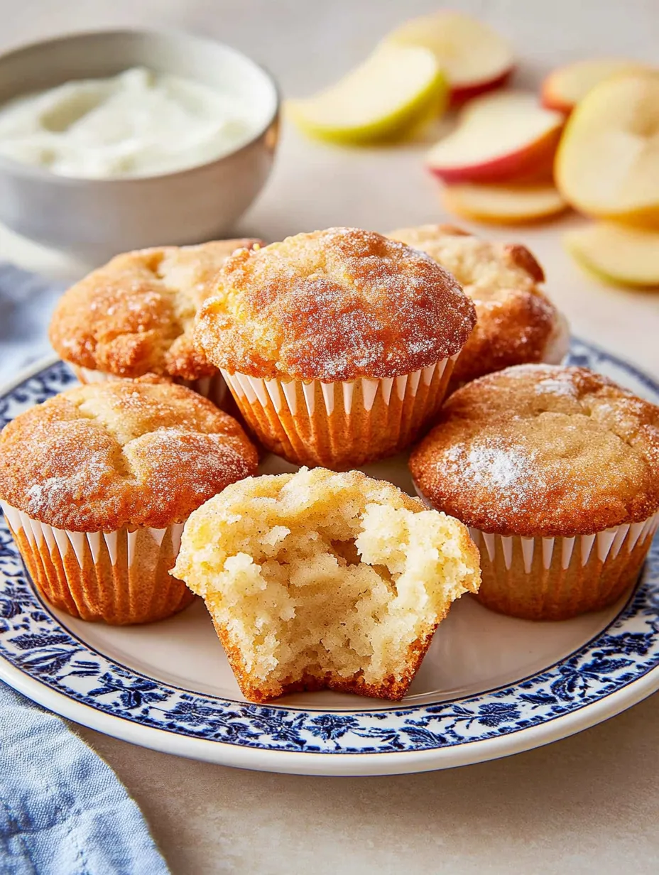 Apple Muffins with Yogurt – Moist and Light