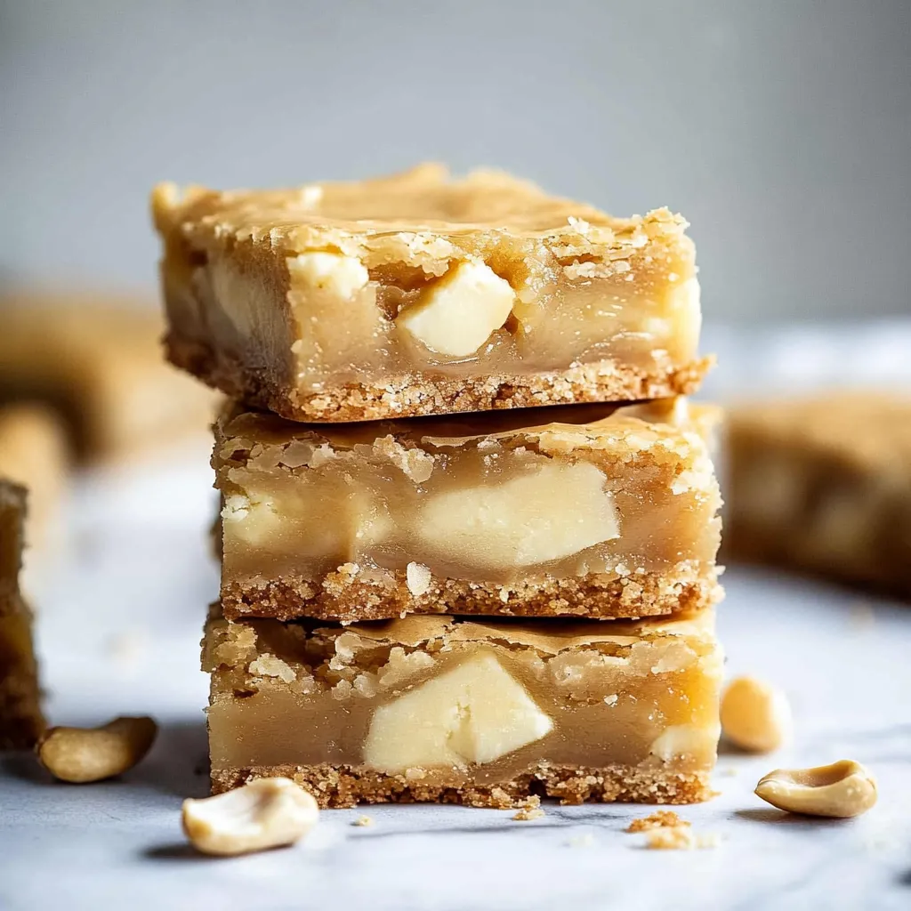 The BEST White Chocolate Blondies (Thick and Chewy)