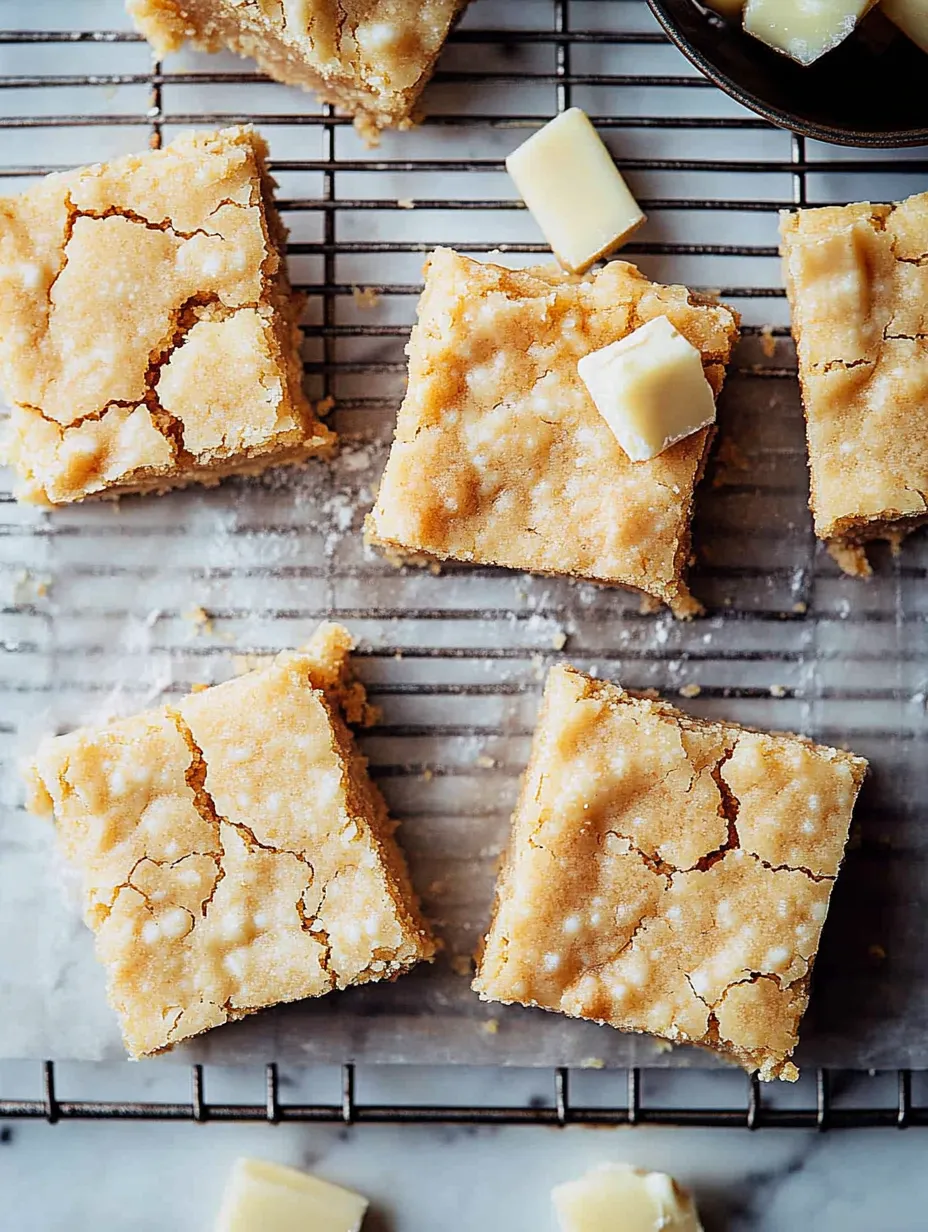 Thick & Chewy White Chocolate Blondies – The Ultimate Treat!