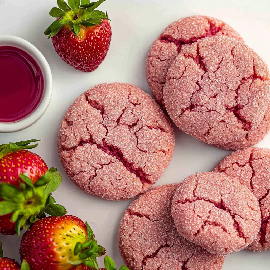 Strawberry Sugar Cookies (vegan)