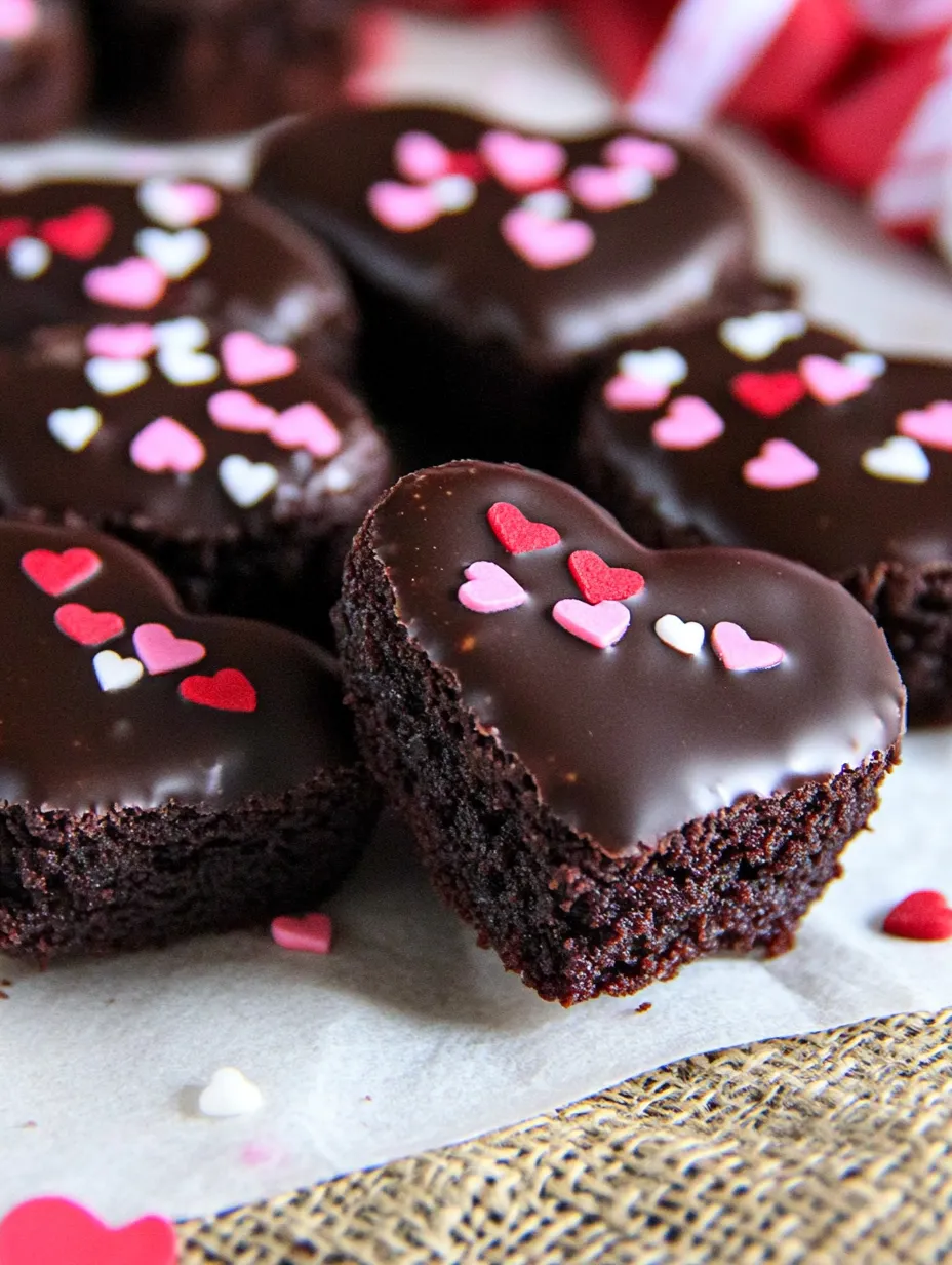 Chocolate-Covered Brownie Hearts – Rich & Fudgy Treats!