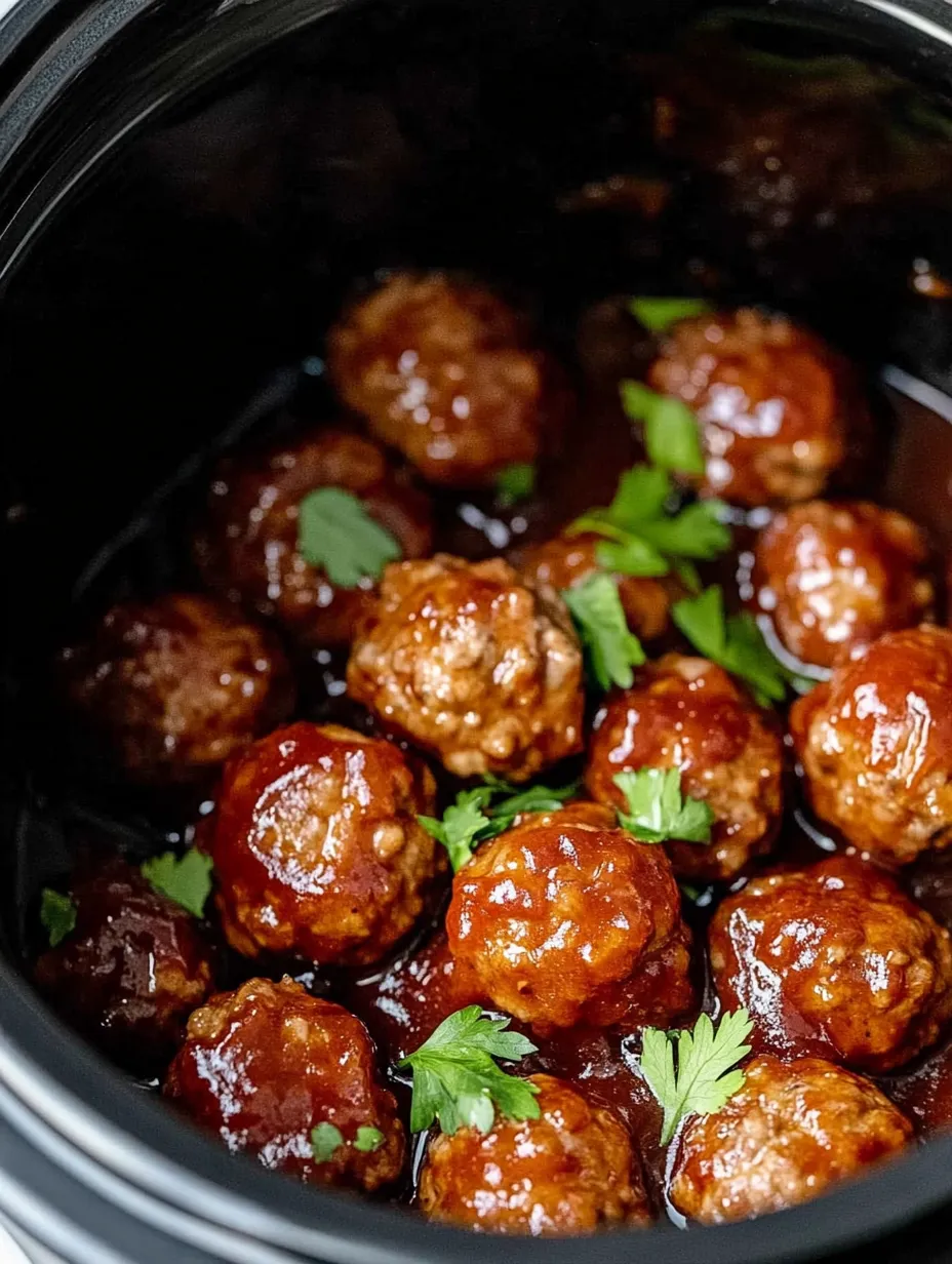 Slow Cooker Honey BBQ Meatballs – Sweet & Savory!