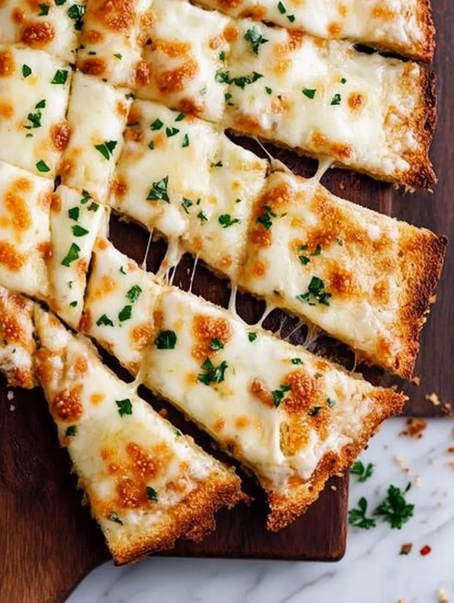 Ultimate Cheesy Garlic Bread – Buttery, Crispy & Irresistible!