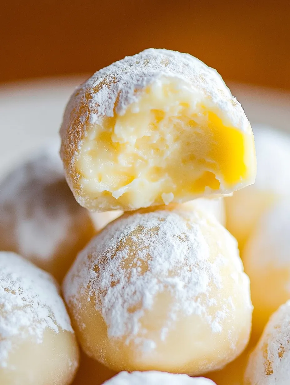 Zesty & Creamy Lemon Truffles