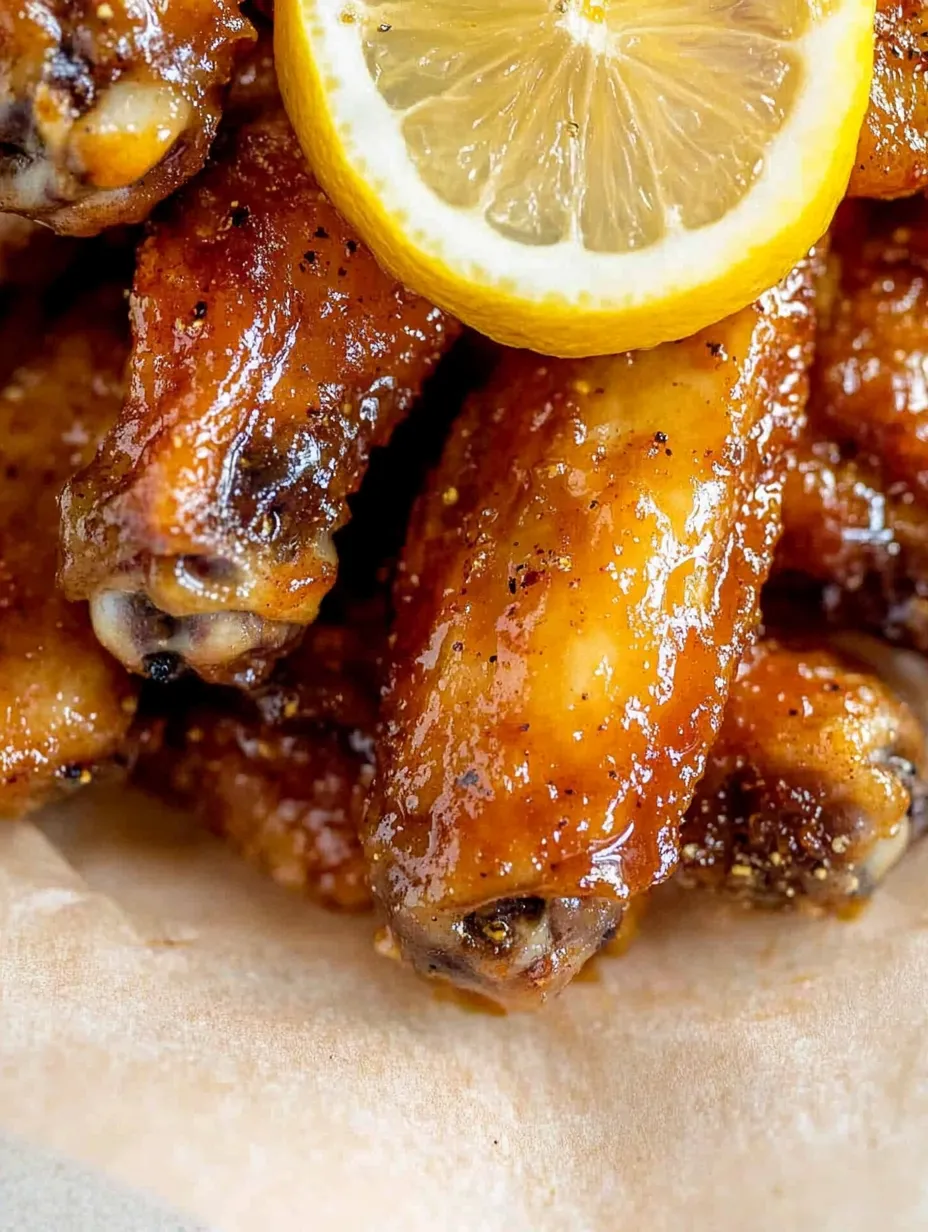 Sticky Honey Lemon Pepper Wings – Sweet, Zesty & Crispy!