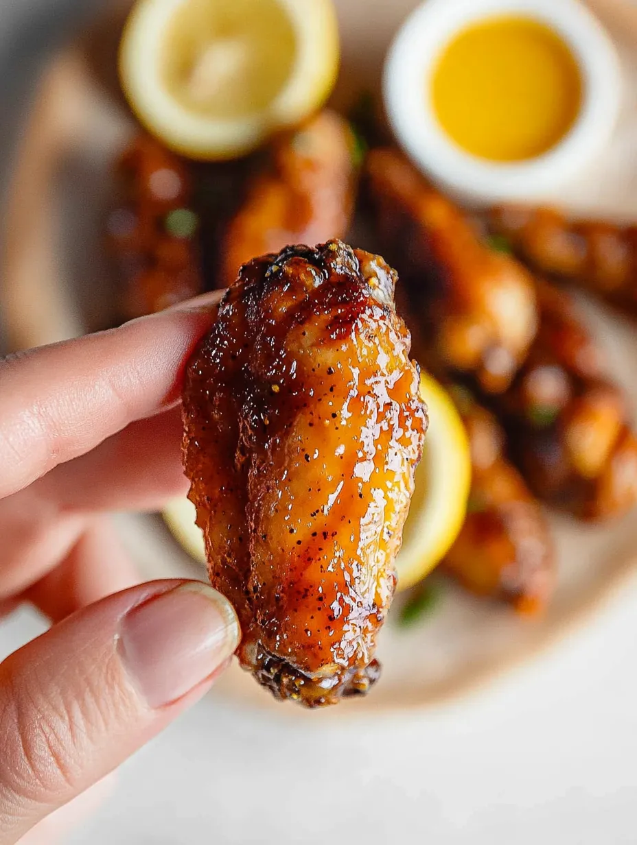 Golden Honey Lemon Pepper Wings – Sweet, Tangy & Crispy!