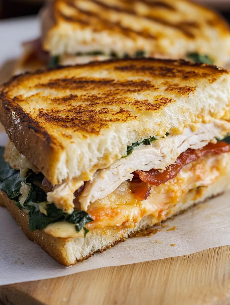 Toasty Turkey Melt with Cheddar, Bacon & Spinach