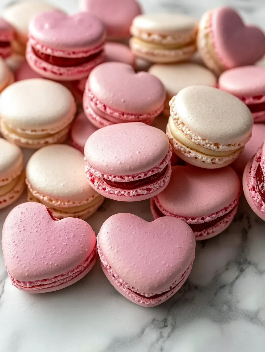 Valentine’s Day Heart-Shaped Macarons – Sweet & Delicate!