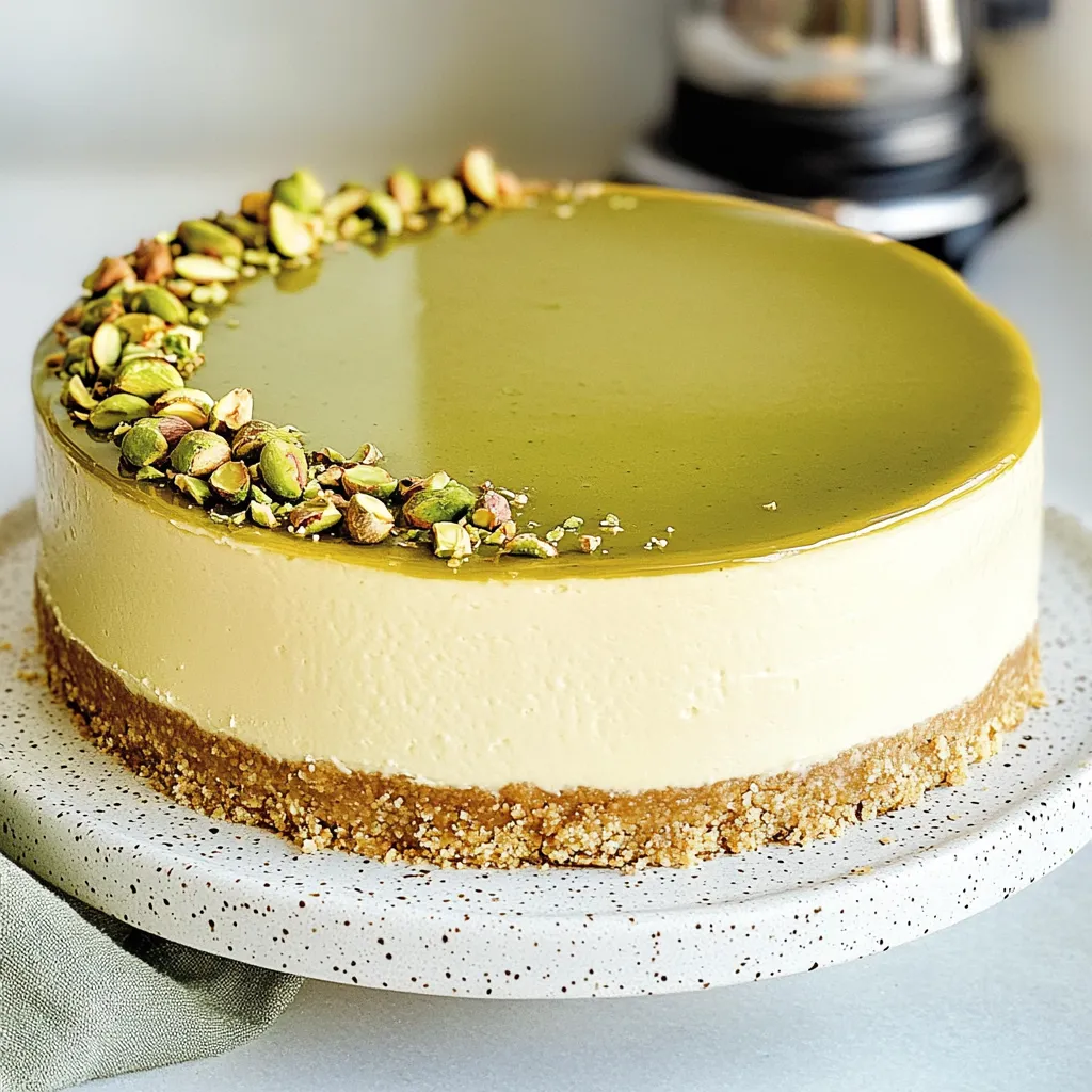 No-Bake Pistachio Cheesecake: Dubai Chocolate is So Yesterday