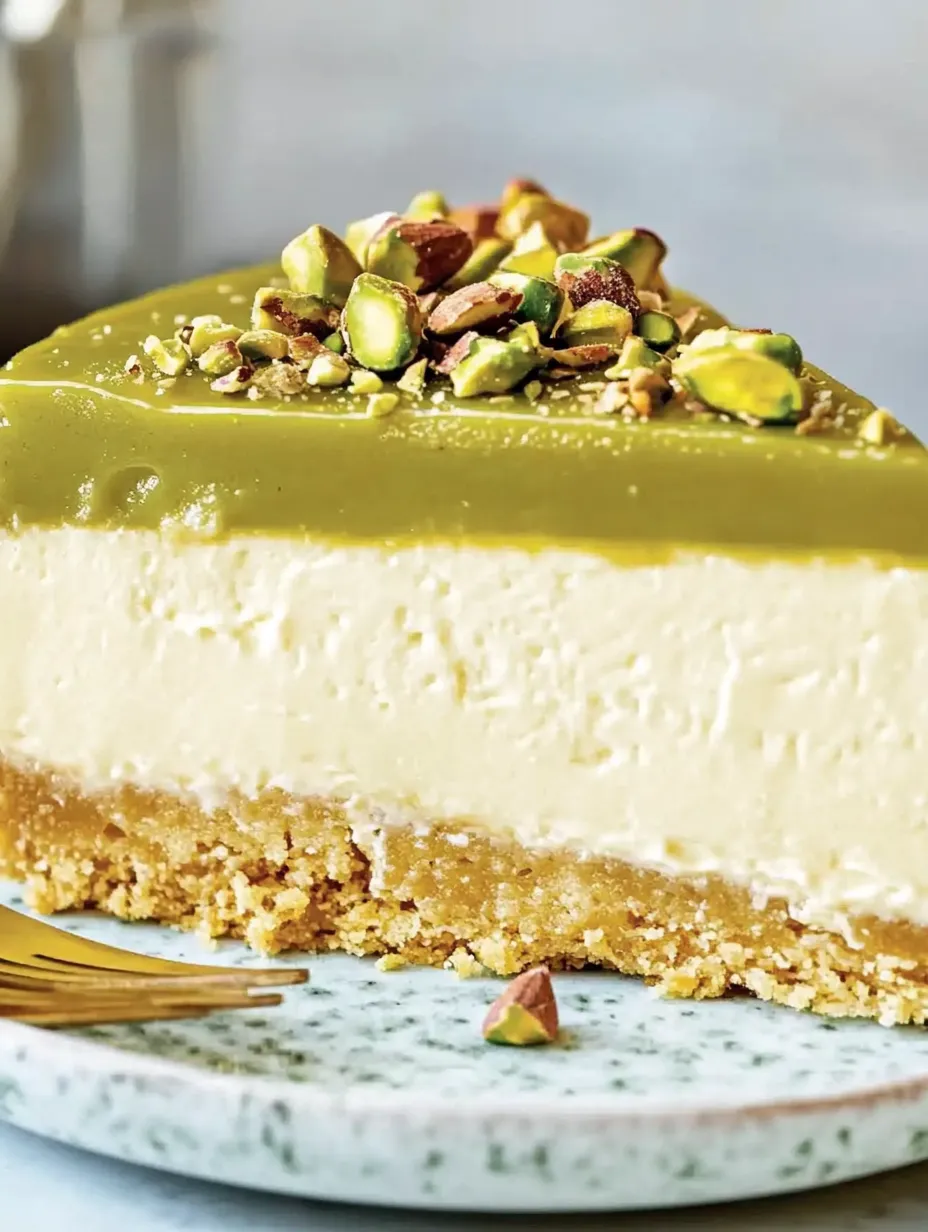 Pistachio Cheesecake No-Bake – Creamy, Nutty and Simply Heavenly