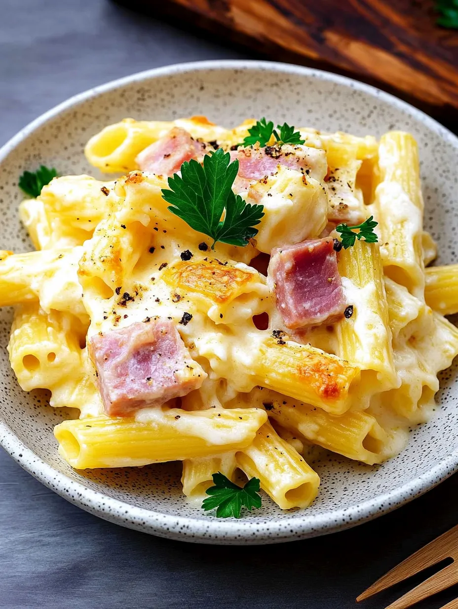 Pasta Ham Gratin – Quick, Savory and Delicious
