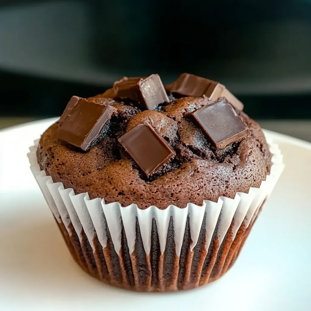 Juicy Chocolate Muffins with Oil