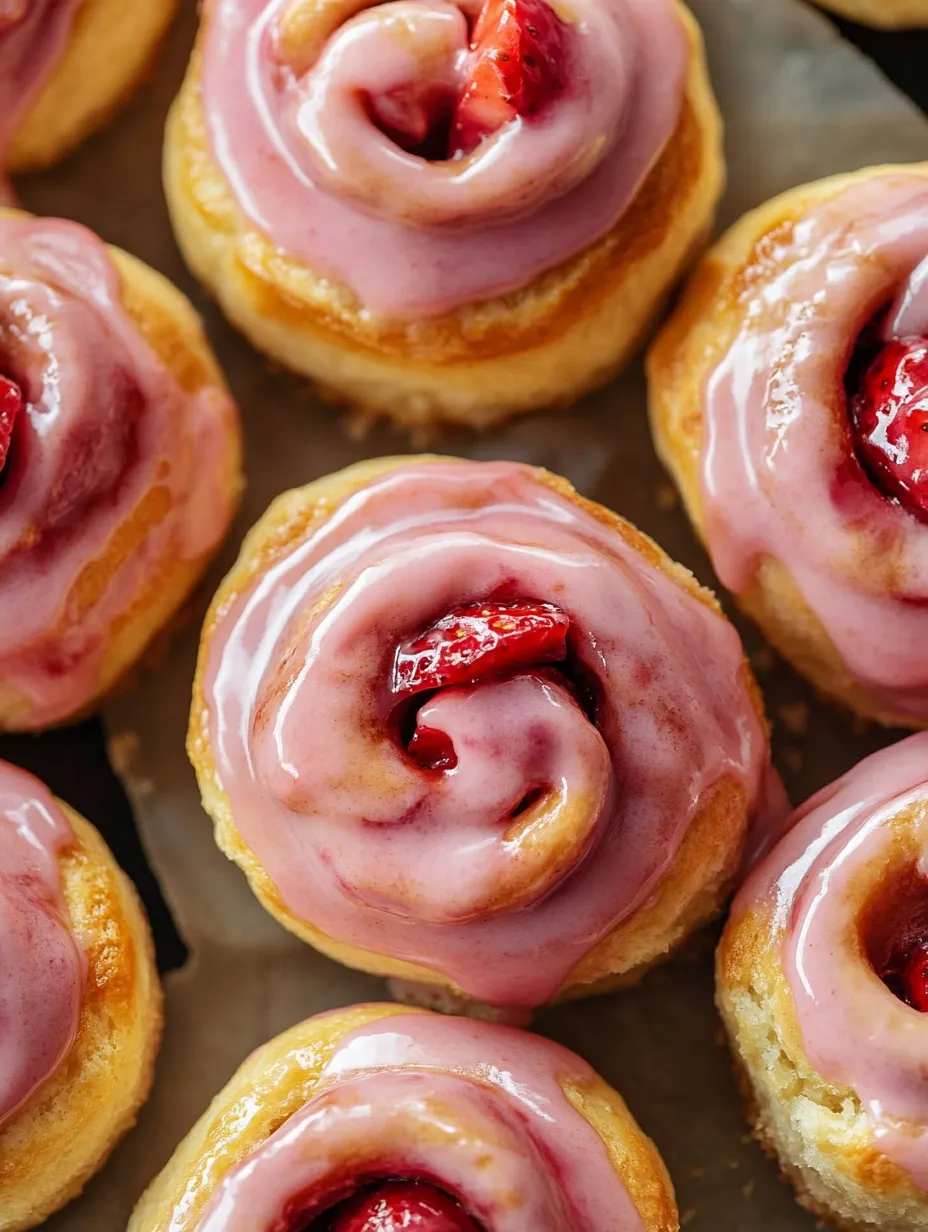 Warm & Gooey Strawberry Cinnamon Rolls – A Sweet Twist!