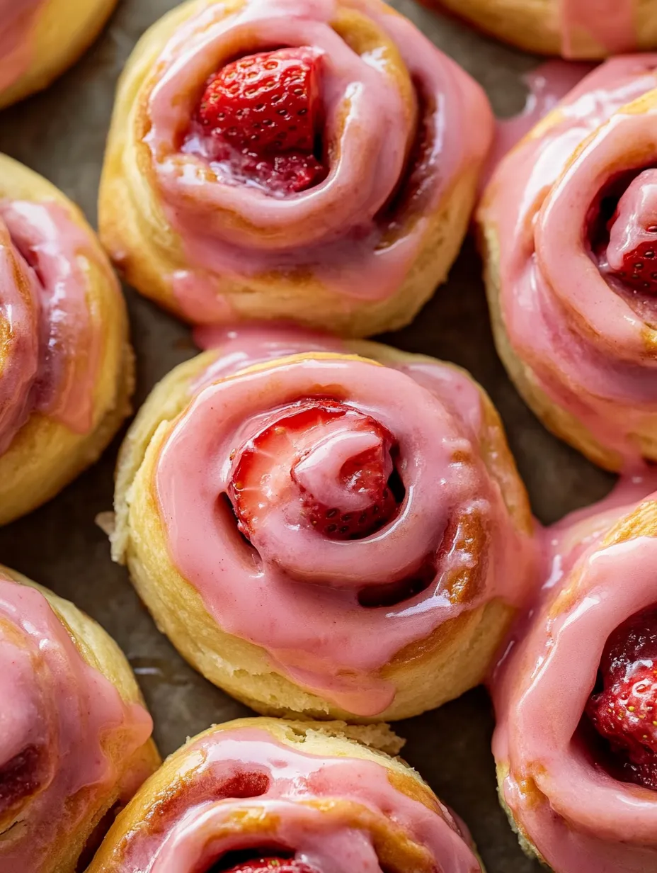 Soft & Fluffy Strawberry Cinnamon Rolls – Sweet & Fruity!