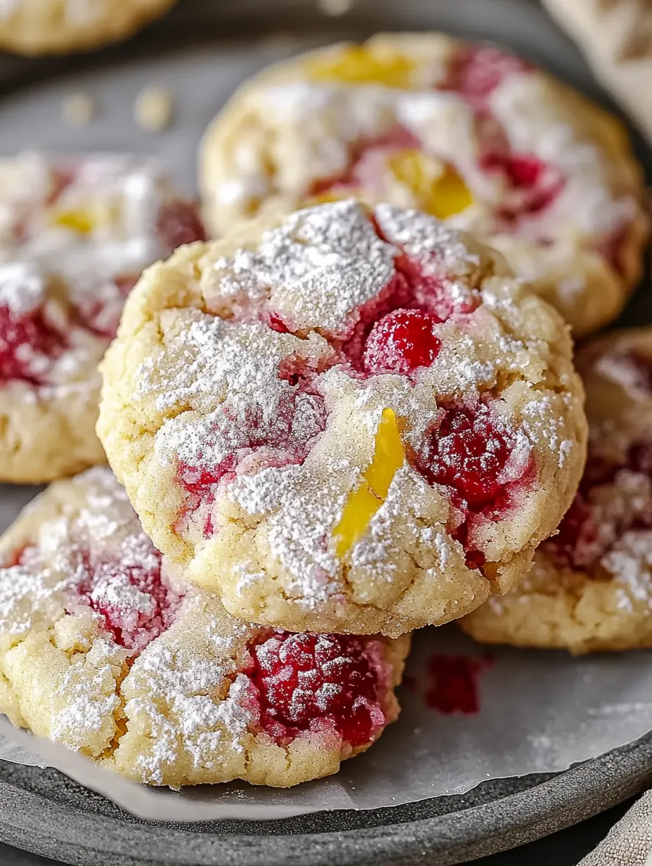 Bright & Chewy Lemon Raspberry Cookies – Sweet & Tangy!