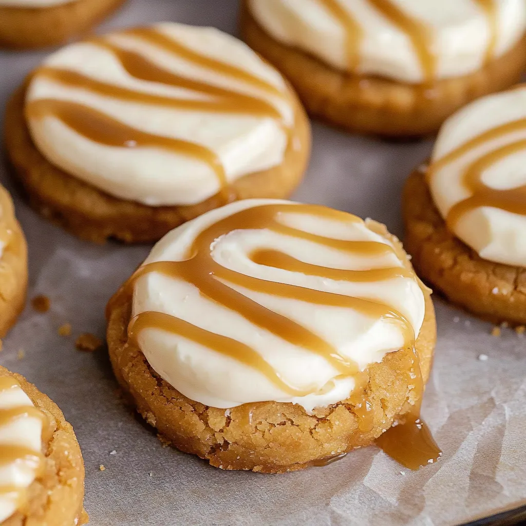 Copycat Crumbl Salted Caramel Cheesecake Cookies