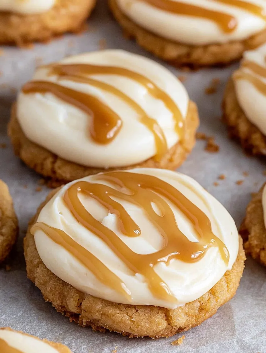 Homemade Crumbl Salted Caramel Cheesecake Cookies – Soft & Gooey!