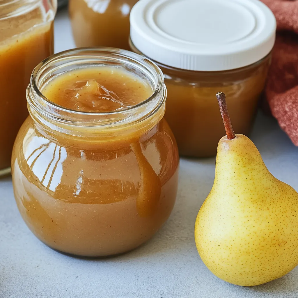 Pear Jam with Eggnog Liqueur