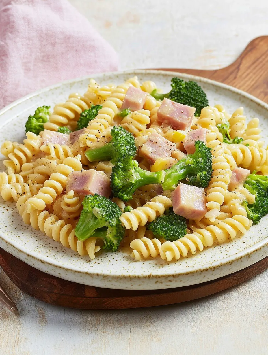 Broccoli Ham Pasta – Creamy, Hearty and Quickly Made