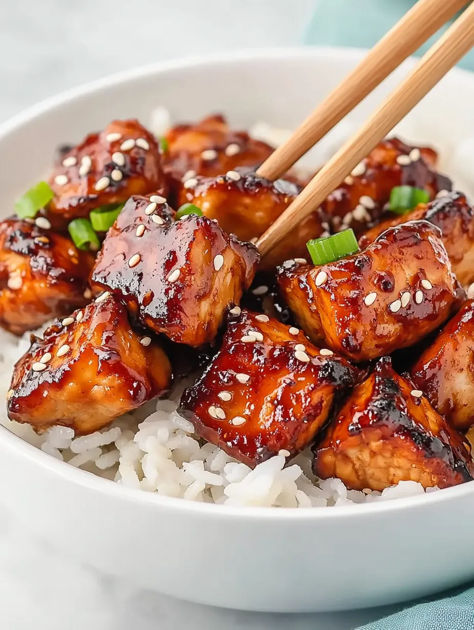 Glazed Honey Garlic Salmon Bites – Sweet, Savory & Irresistible!