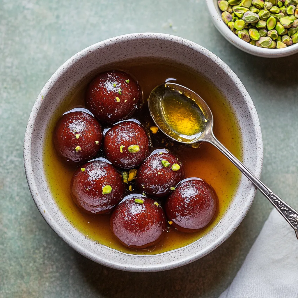 Gulab Jamun - Tender Milk Balls in Aromatic Syrup