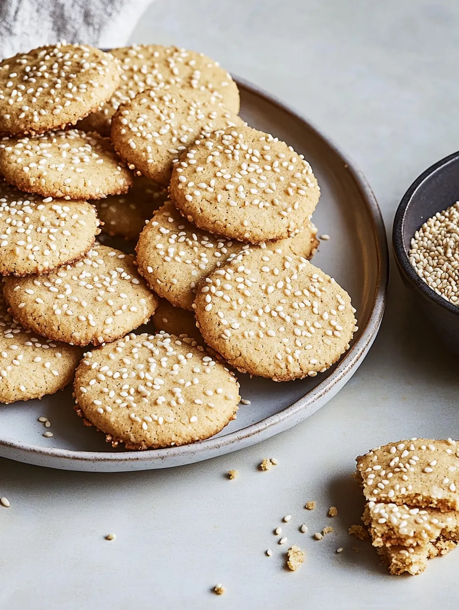 Tahini Cookies with Sesame Note - Middle Eastern Delight