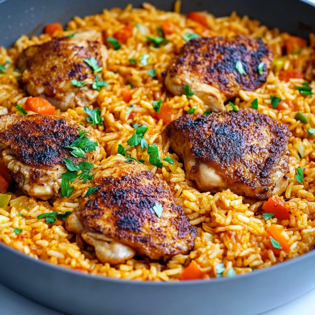 Easy One Pot Cajun Chicken and Rice Dinner