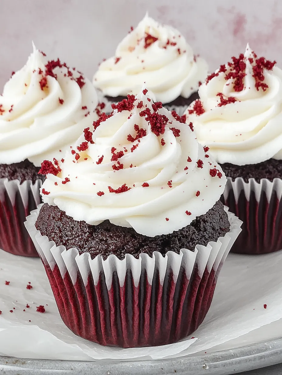 Red Velvet Cupcakes - The Perfect Mix of Cocoa & Vanilla