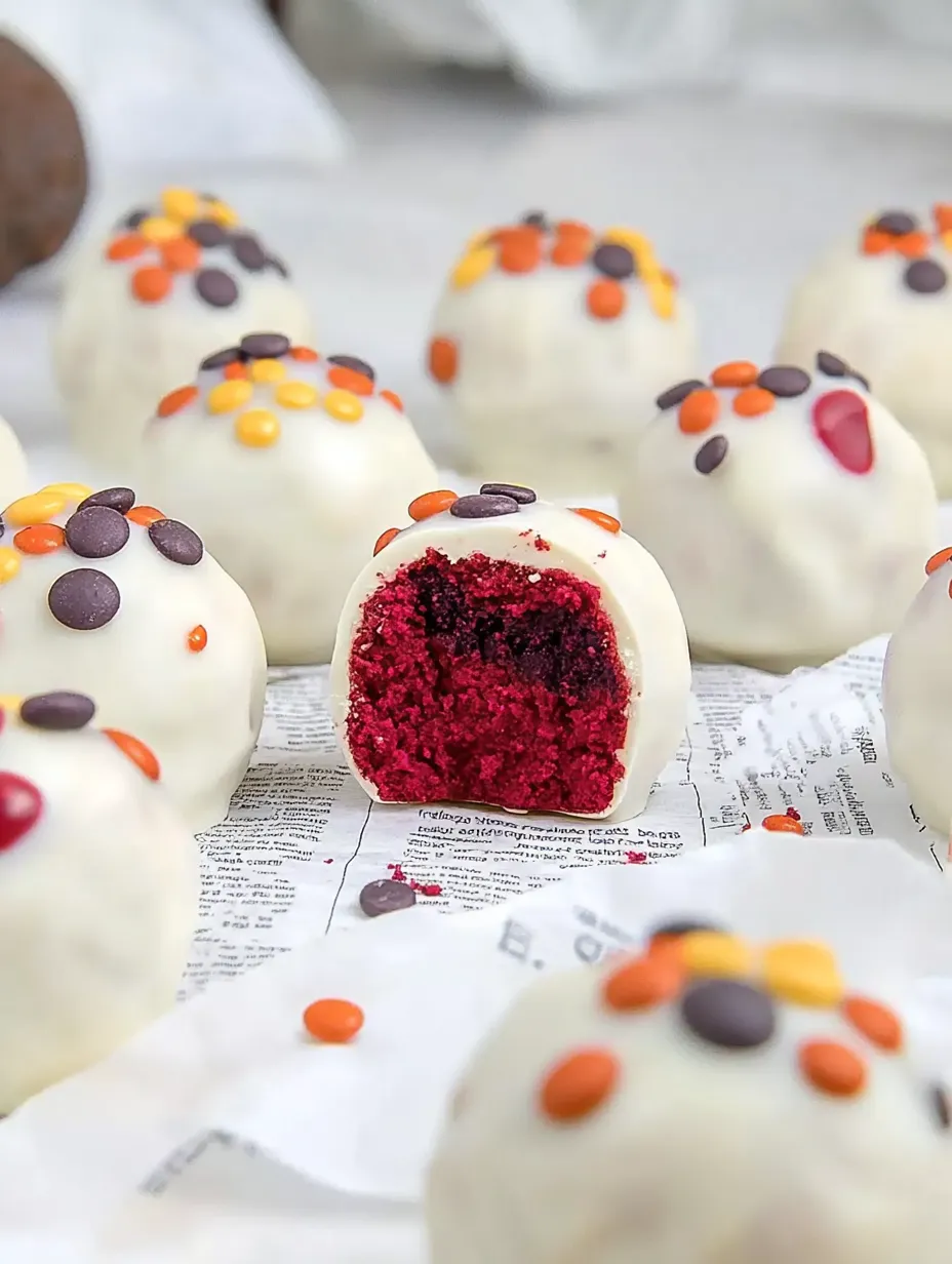 Red Velvet Cake Truffles - Velvety & Chocolatey
