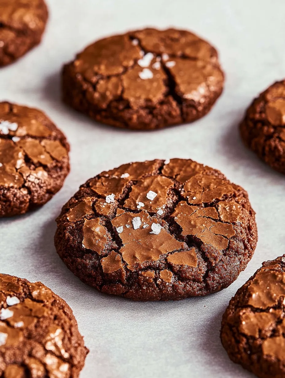 Brownie Crinkle Cookies - Perfectly Chocolatey & Cracked!